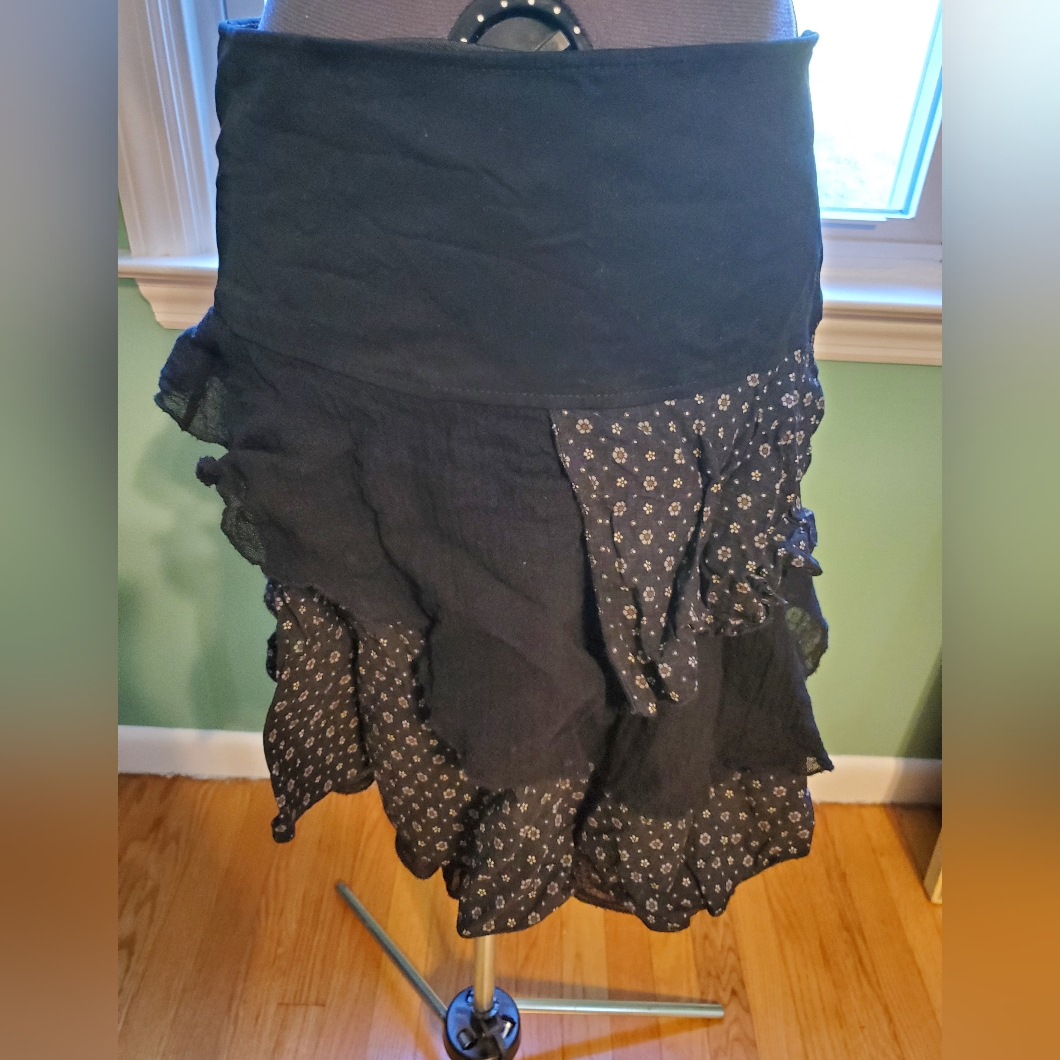 Rare Layer Mini Skirt Made In Italy